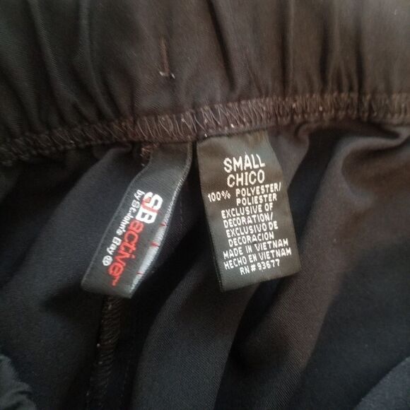 Black Activewear Pants. SJB ACTIVE. SIZE S. 100% POLYESTER. - Picture 9 of 11